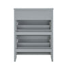 SoBuy FSR152-HG Armoire à Chaussures Commode à Chaussures 2 Abattants Meuble de Rangement à Chaussures