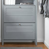 SoBuy FSR152-HG Armoire à Chaussures Commode à Chaussures 2 Abattants Meuble de Rangement à Chaussures