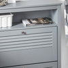 SoBuy FSR152-HG Armoire à Chaussures Commode à Chaussures 2 Abattants Meuble de Rangement à Chaussures