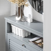 SoBuy FSR152-HG Armoire à Chaussures Commode à Chaussures 2 Abattants Meuble de Rangement à Chaussures