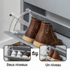 SoBuy FSR152-HG Armoire à Chaussures Commode à Chaussures 2 Abattants Meuble de Rangement à Chaussures