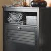 SoBuy FSR152-SCH Armoire à Chaussures, Commode à Chaussures avec 2 Abattants à Chaussures, Meuble d'Entrée, Rangement pour Chaussures