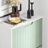 SoBuy FSR157-GR Armoire à Chaussure Inclinable, Meuble à Chaussures, Commode Meuble de Rangement à Chaussures avec 3 Abattants