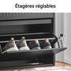 SoBuy FSR165-K-SCH Meuble Chaussures - Meuble Rangement Chaussures - 2 Abattants pour Petite Entrée ou Couloir - Design Moderne et Fonctionnel - Facile à Assembler - Noir, 61x26x81 cm