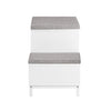 SoBuy FSR172-W Meuble Chaussure Banc à Chaussures Entrée – Banc Rangement Chaussures avec 2 Coussins, 2 Portes et 1 Tiroir - Capacité de 181kg, Blanc,100x35x42cm