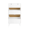 SoBuy FSR174-WN Meuble Chaussure, Rangement Chaussure, Meuble d'Entrée, Commode à Chaussures avec 2 Abattants et 1 Tiroir