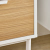 SoBuy FSR174-WN Meuble Chaussure, Rangement Chaussure, Meuble d'Entrée, Commode à Chaussures avec 2 Abattants et 1 Tiroir