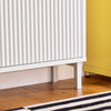 SoBuy FSR177-W Meuble Chaussures d’Entree avec 2 Abattants, Armoire à Chaussures Moderne, Rangement Chaussures Compact, Range Chaussures Étroit pour Petite Entrée ou Couloir 50x19x90cm Blanc