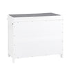 SoBuy FSR184-K-W Banc Chaussures, Rangement pour Chaussures, Armoire à Chaussures, Meuble d'entrée, Coffre avec 1 Abattant et 1 Coussin