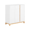 SoBuy FSR190-WN Armoire à Chaussures 3 Portes et 1 Tiroir