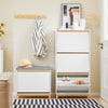 SoBuy FSR192-WN Armoire à Chaussures avec 3 Abattants