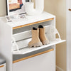 SoBuy FSR193-WN Armoire à Chaussures avec 2 Abattants