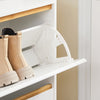 SoBuy FSR193-WN Armoire à Chaussures avec 2 Abattants