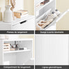 Prévente SoBuy FSR204-W Meuble à Chaussures Entrée Armoire a Chaussures - Ultra Fin 19cm Profondeur, Montage Vertical/Horizontal, Rangement Chaussures et Petits Objets - MDF E1, Blanc, 35kg, 50x19x100cm