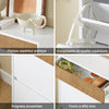 SoBuy FSR205-WN Meuble à Chaussures Rangement Chaussures Meuble Entrée - Compact avec Tiroir et Portes Basculantes - Design Nordique pour Entrée et Couloir - Blanc Bois 61x26x91cm