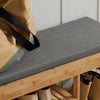 SoBuy FSR47-N Banc à Chaussures avec Assise Rembourée et Tiroirs, Banquette Rangement Chaussure avec Tiroirs Latéraux en Bambou L90xP30xH45cm