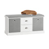 SoBuy FSR66-HG Banc de Rangement avec Coussin Rembourré Commode à Chaussure