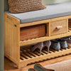 SoBuy FSR75-N Étagère à Chaussures avec tiroir, Banquette Siège pour chausser