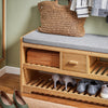 SoBuy FSR75-N Étagère à Chaussures avec tiroir, Banquette Siège pour chausser