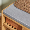 SoBuy FSR75-N Étagère à Chaussures avec tiroir, Banquette Siège pour chausser