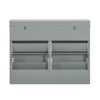 SoBuy FSR79-HG Meuble Chaussure Rangement Chaussure avec 4 Abattants, Armoire à Chaussures Entrée, Meuble à Chaussures, Range Chaussures 16 Paires, pour Couloir, Entrée, 105x24x83 cm, Gris
