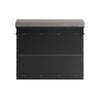 SoBuy FSR82-K-SCH Meuble Chaussure Banc d’Entrée - Banc à Chaussures avec Rangement à Abattant et Coussin - Rangement Chaussures pour Couloir ou Salon - Capacité 150kg, Noir, 61x24x51cm