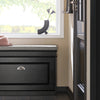 SoBuy FSR82-L-SCH Banc à Chaussures, Meuble à Chaussures avec Assise Coussin Rembourré et 1 Abattant, Rangement à Chaussure, Banc de Rangement pour Salon, Entrée, Chambre, L75xP24xH51 cm, Noir