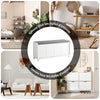 SoBuy FSR86-W Banc Chaussures Rembourré - Meuble Chaussures Entrée avec 2 Porte Coulissantes, Rangement Caché et Commode à Chaussures - Banquette Confortable en Bois, 114x40x53 cm