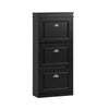 SoBuy FSR94-SCH Meuble Chaussure Rangement Chaussure avec 3 Abattants, Armoire à Chaussures Entrée, Meuble à Chaussures, Range Chaussures 12 Paires, pour Couloir, Entrée, 53x24x117 cm, Noir