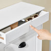 SoBuy FSR94-WG Meuble Chaussure Rangement Chaussure 3 Abattants, Armoire à Chaussures Entrée, Meuble à Chaussures Range Chaussures 12 Paires pour Couloir Entrée 53x24x118cm Effet Bois Vieilli Blanc