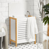 SoBuy FSS66-WN Corbeille à Linge, Coffre à Linge, Panier de Rangement, Corbeille Linge Sale avec Couvercle, Porte Vêtement Pour Laverie Salle de Bain