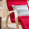 SoBuy FST16-R Rocking Chair, Fauteuil à bascule avec repose-pieds Fauteuil berçante