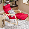 SoBuy FST16-R Rocking Chair, Fauteuil à bascule avec repose-pieds Fauteuil berçante