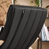 SoBuy FST16-SCH Rocking Chair, Fauteuil à bascule avec repose-pieds réglable design