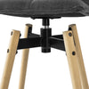 SoBuy FST45-DG Tabouret de bar cuisine rotatif à 360° avec dossier et repose-pieds