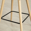 SoBuy FST45-DG Tabouret de bar cuisine rotatif à 360° avec dossier et repose-pieds
