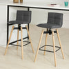 SoBuy FST45-DG Tabouret de bar cuisine rotatif à 360° avec dossier et repose-pieds