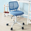 SoBuy FST64-BL Chaise de Bureau Ergonomique Fauteuil Pivotant Chaise pour Ordinateur Hauteur Réglable Bleu
