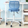 SoBuy FST64-BL Chaise de Bureau Ergonomique Fauteuil Pivotant Chaise pour Ordinateur Hauteur Réglable Bleu