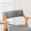 SoBuy FST98-HG Chaise Salle à Manger Pliante en Bois avec Coussin – Chaises de Cuisine et Chaise de Salon Pliable Confortable, Chaises Bois pour Bureau ou Jardin, Gain de Place, Gris