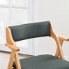 SoBuy FST98-SG Chaise Salle à Manger Pliante en Bois avec Coussin – Chaises de Cuisine et Chaise de Salon Pliable Confortable, Chaises Bois pour Bureau ou Jardin, Gain de Place, Gris foncé