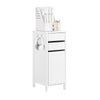 SoBuy FWT108-W Caisson de Bureau, Organiseur Bureau, Bout de Canapé, Table de Chevet, Armoire Rangement à 2 Tiroirs et 1 Porte