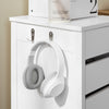 SoBuy FWT108-W Caisson de Bureau, Organiseur Bureau, Bout de Canapé, Table de Chevet, Armoire Rangement à 2 Tiroirs et 1 Porte