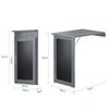 SoBuy FWT20-HG Table Murale Rabattable à Manger Pliable avec Tableau Mémo Extensible Gain de Place pour Cuisine, Bureau et Petits Espaces Gris 50cm x 75cm x 76cm