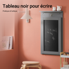 SoBuy FWT20-HG Table Murale Rabattable à Manger Pliable avec Tableau Mémo Extensible Gain de Place pour Cuisine, Bureau et Petits Espaces Gris 50cm x 75cm x 76cm