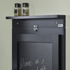 SoBuy FWT20-SCH Table Pliable Murale Bureau avec Mémo Board, Noir