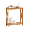 SoBuy HFSB01-N Table Console en Bois, Console Entrée Design, Bouts de Canapé, Table Décorative en Tenons et Mortaises