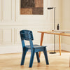 SoBuy HFST01-B Bleu Chaise Design en Bois Confortable Ergonomique Chaise de Salle à Manger avec Dossier Chaise de Bureau en Tenons et Mortaises
