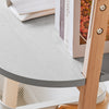 SoBuy HSTR02-K-HG Étagère Échelle, Bibliothèque à 4 Niveaux, Étagère de Rangement, Meuble de Rangement sur Pieds, Bibliothèque Murale, pour Bureau, Salon, Chambre, Cuisine, 44x39x169cm, Gris