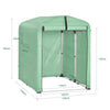 SoBuy KLS11-GR Abri de Jardin, Cabane de Jardin Exterieur Imperméable, abri Moto avec des Crochets, Garage pour Vélo et Outils, Abri Vélo, Rangement et Stockage, Vert, 120x176x163 cm